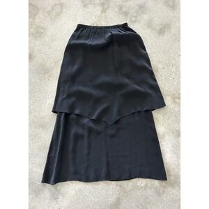 Johnny Was Tiered Maxi Skirt Vintage Witchy Goth Boho Fairy Sz‎ S